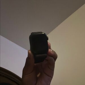 Black apple watch series 4